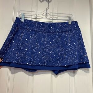 Grand Slam Mini Women’s Tennis Skirt Blue Size L